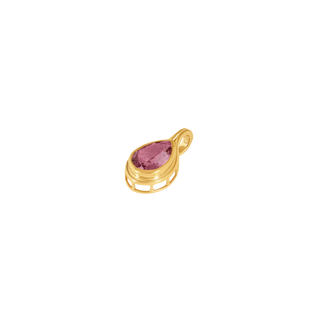 Pear Pink Tourmaline Pendant – Henri Noël