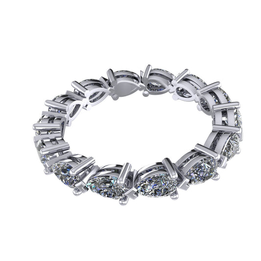 Pear Diamond Eternity Ring – Henri Noël