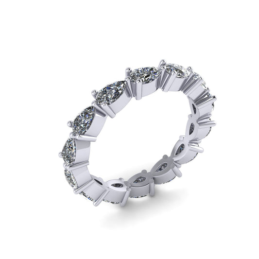 Pear Diamond Eternity Ring – Henri Noël