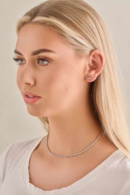 Pear and Marquise Cluster Studs – Henri Noël
