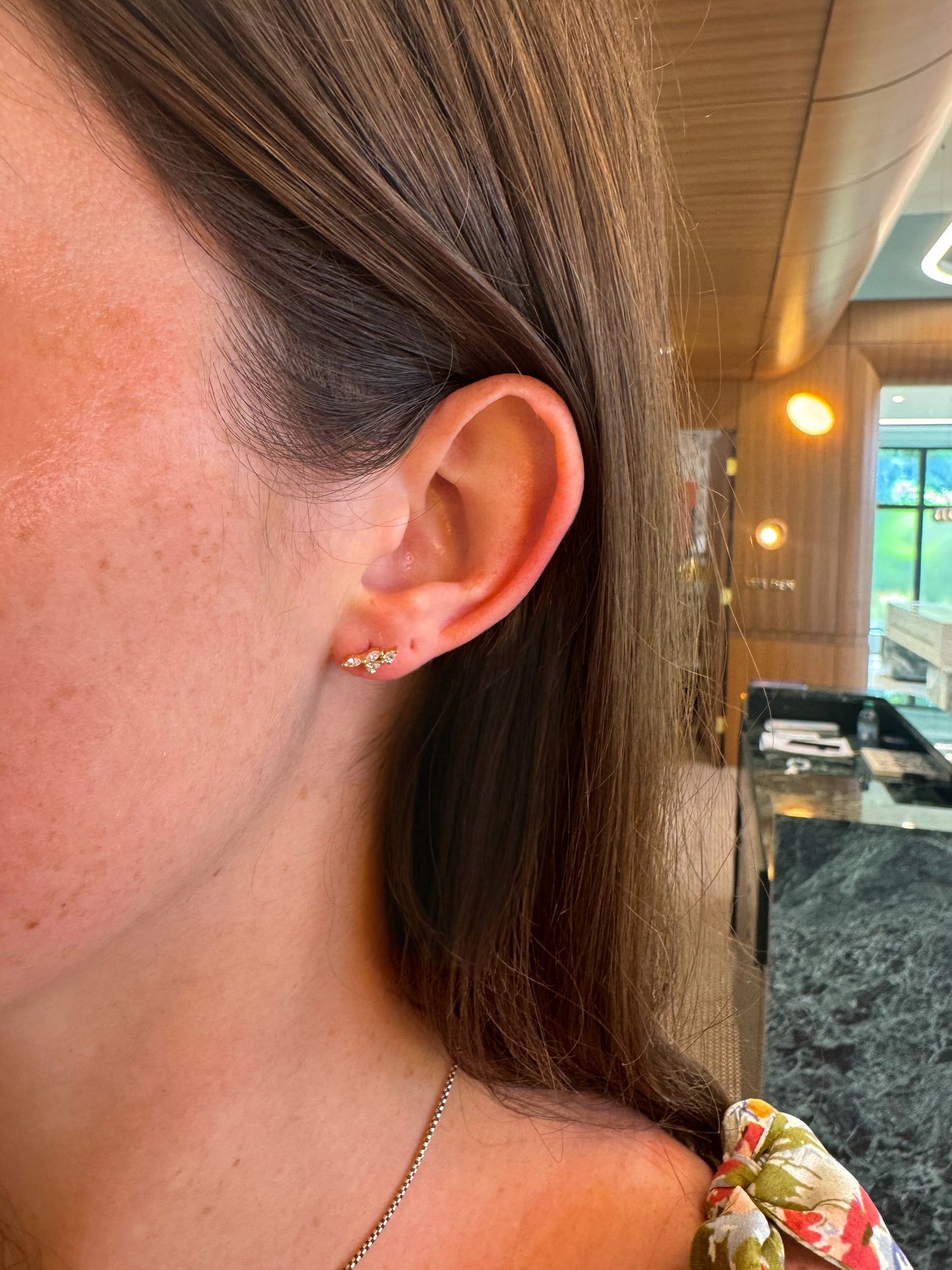 Pear and Marquise Cluster Studs – Henri Noël