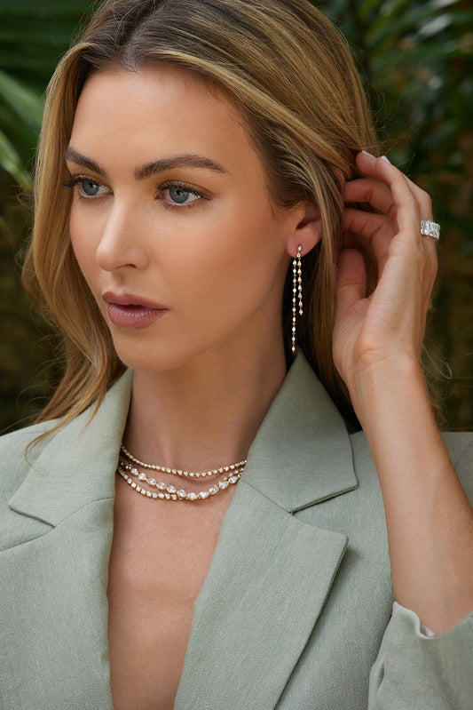 Pear and Marquise Duster Earrings – Henri Noël