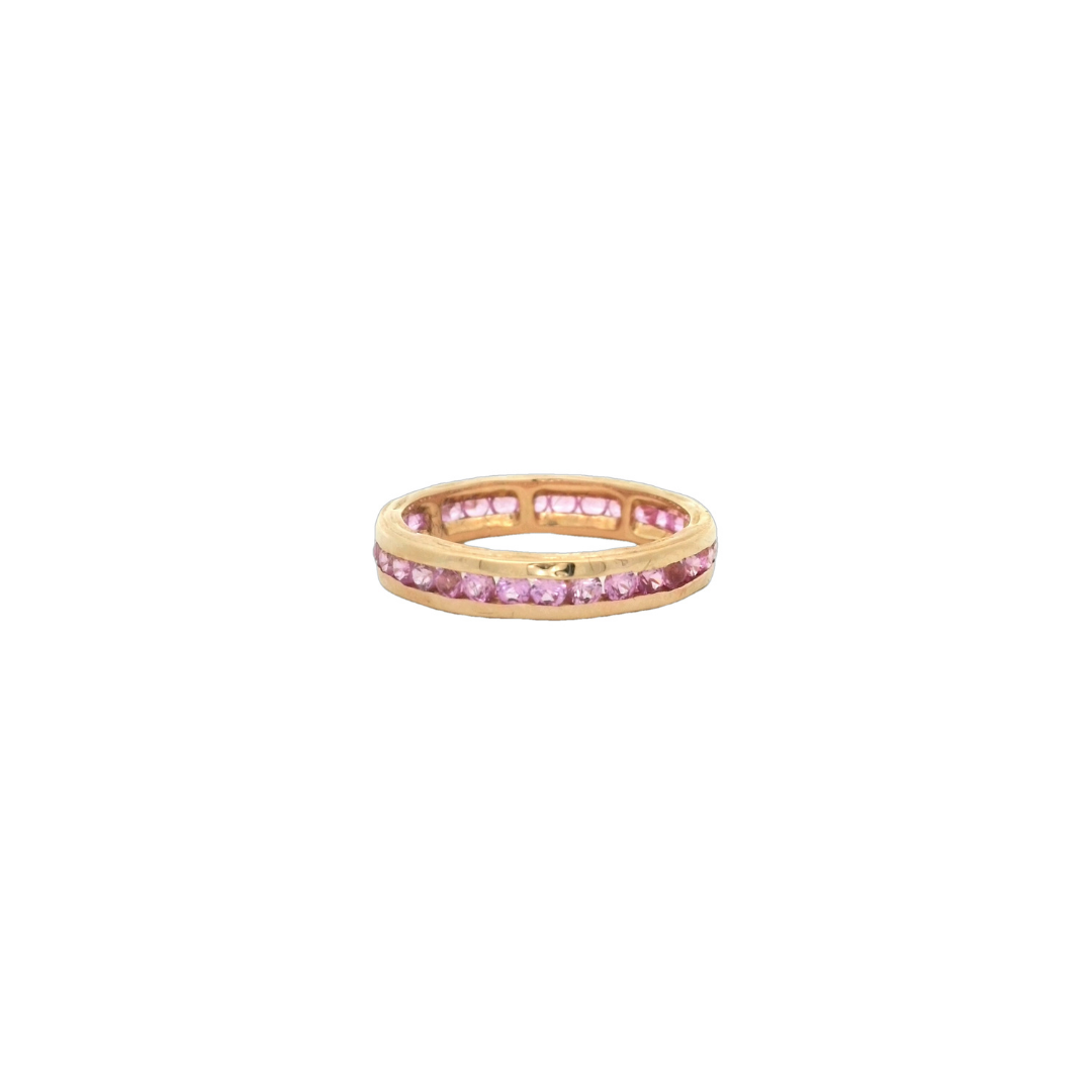Pink Sapphire Channel Set Band – Henri Noël