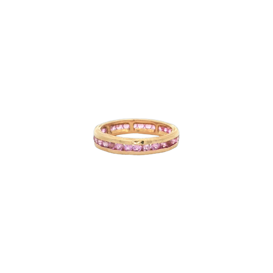 Pink Sapphire Channel Set Band – Henri Noël