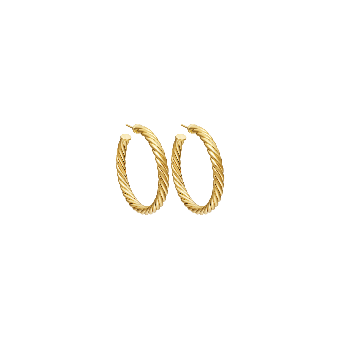 Estate David Yurman Rope Hoops