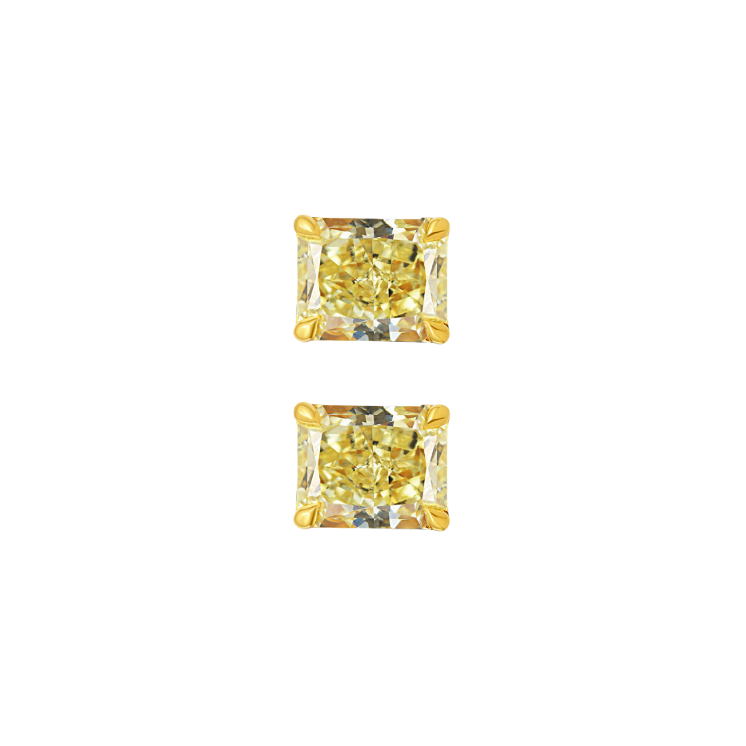 Yellow Diamond Studs