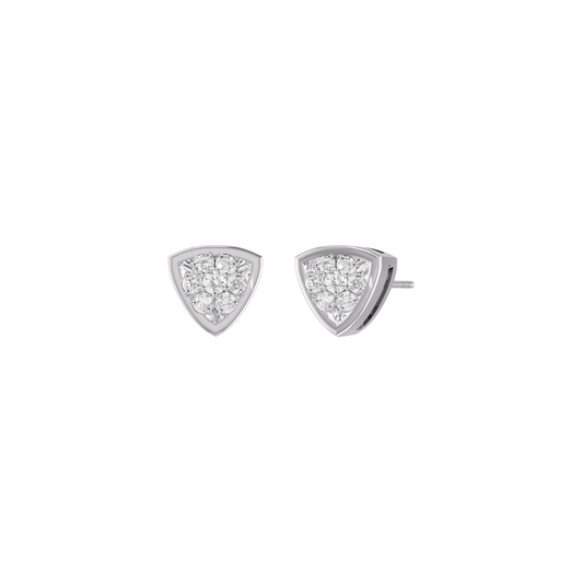 Illusion Trillion Cut Diamond Studs