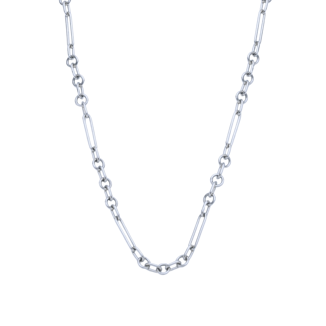 14K Mixed Paperclip Chain Necklace