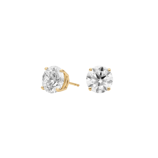 5.66ct 4 Prong Diamond Studs – Henri Noël