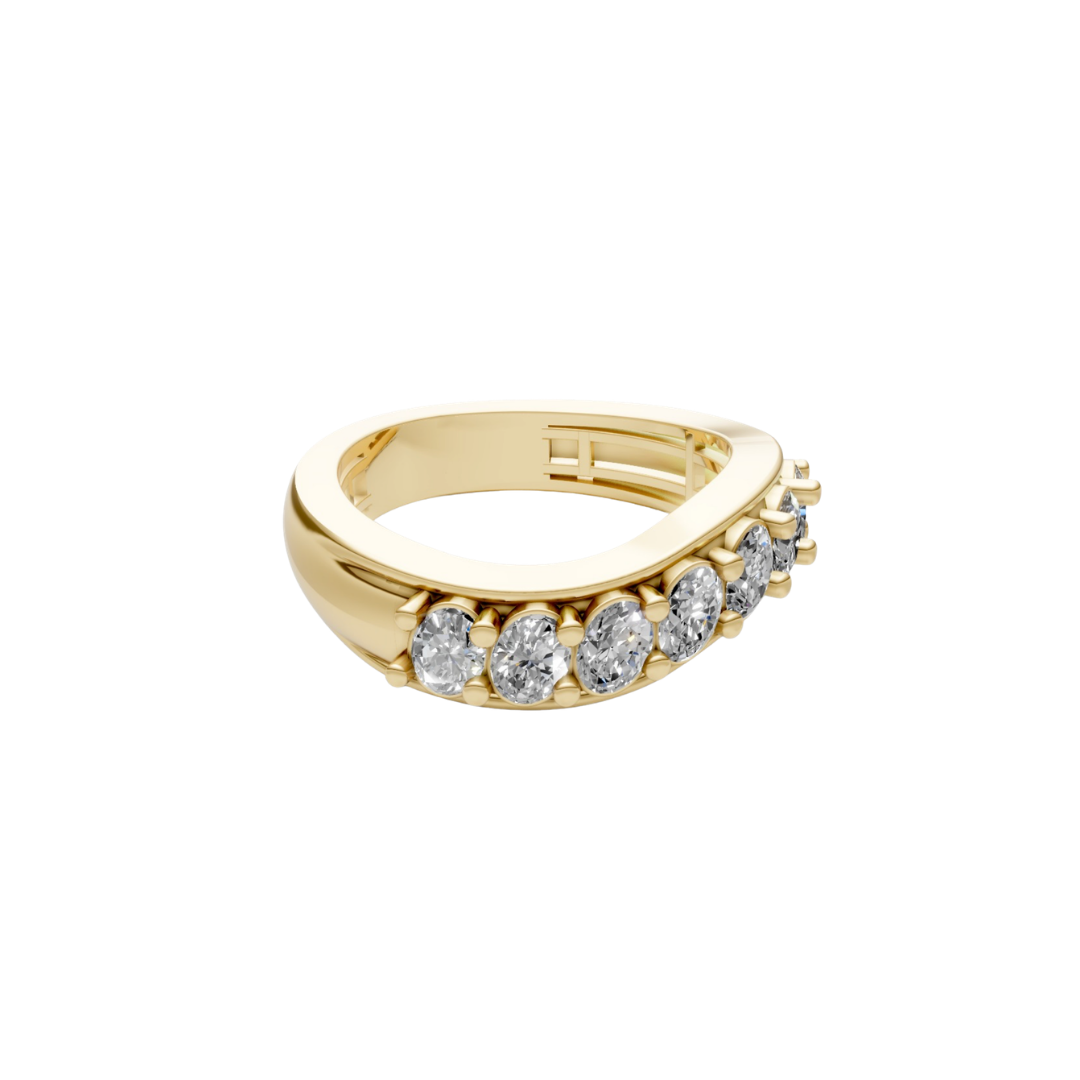 The Oval Embrace Diamond Ring