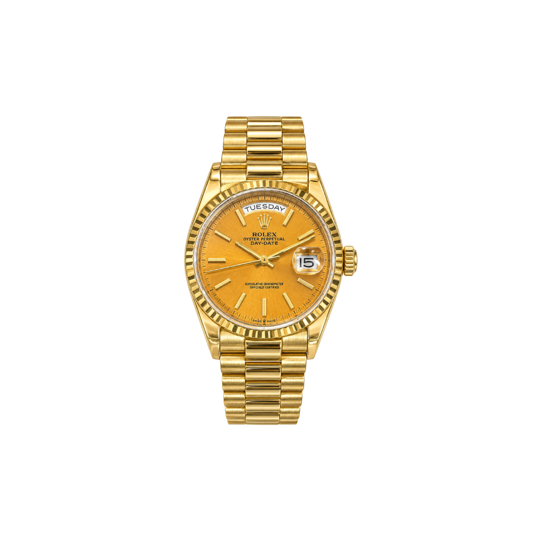 Orange Rolex Oyster Perpetual Datejust