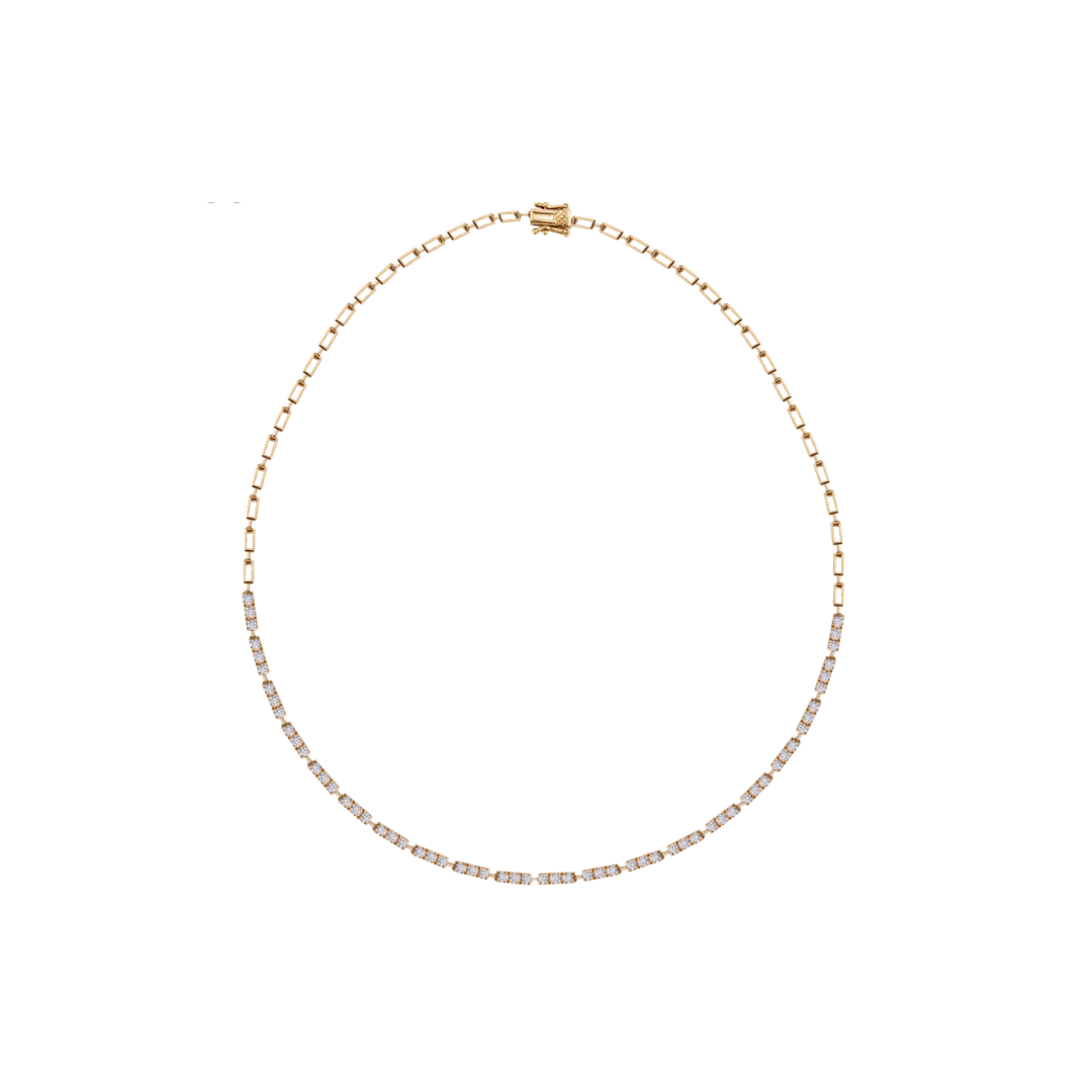 Triple Diamond Bar Necklace