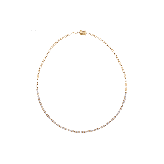Triple Diamond Bar Necklace