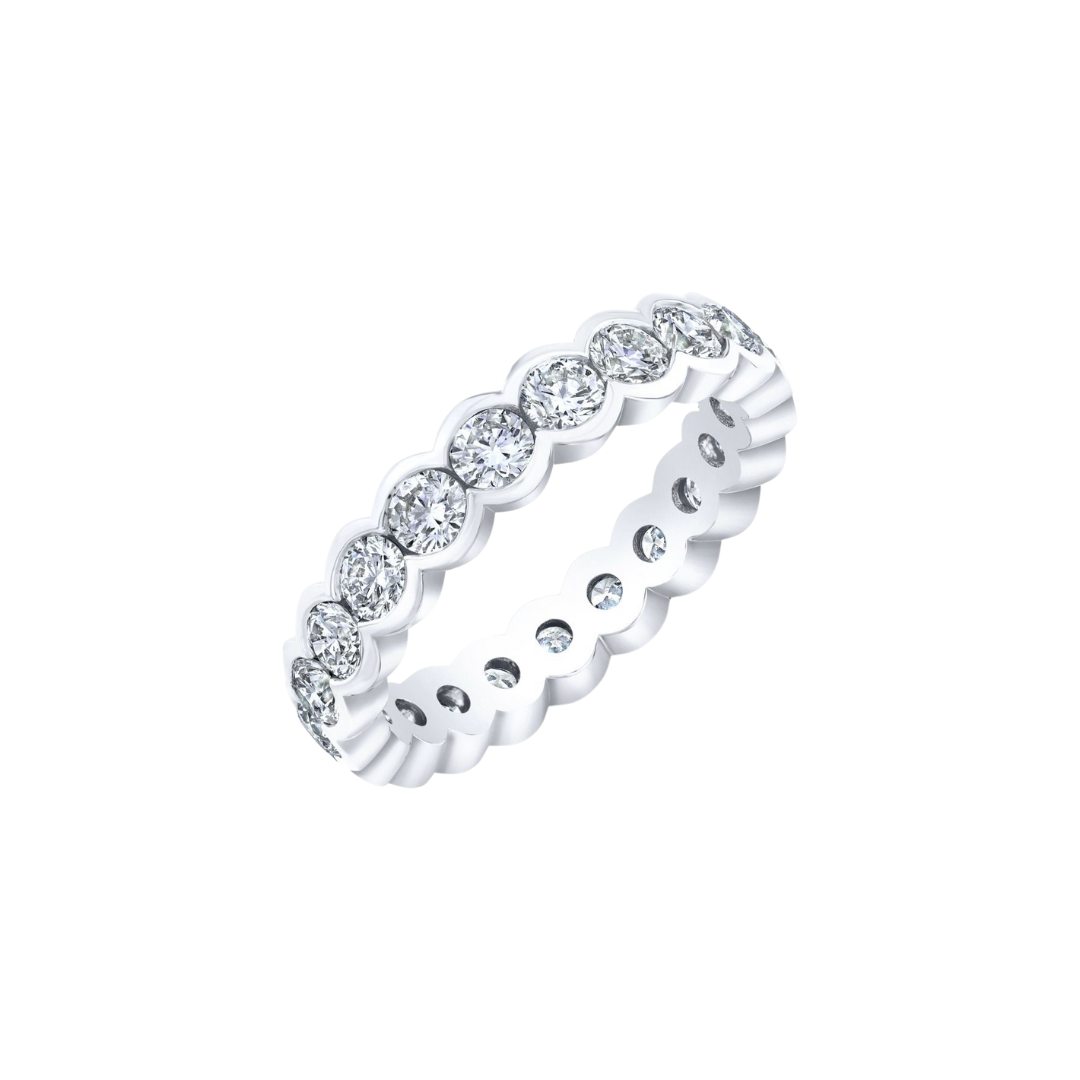 Scalloped Diamond Band