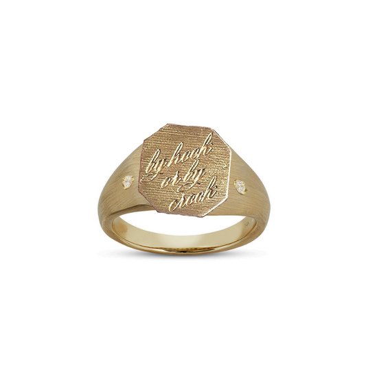 By Hook Or By Crook Signet Ring