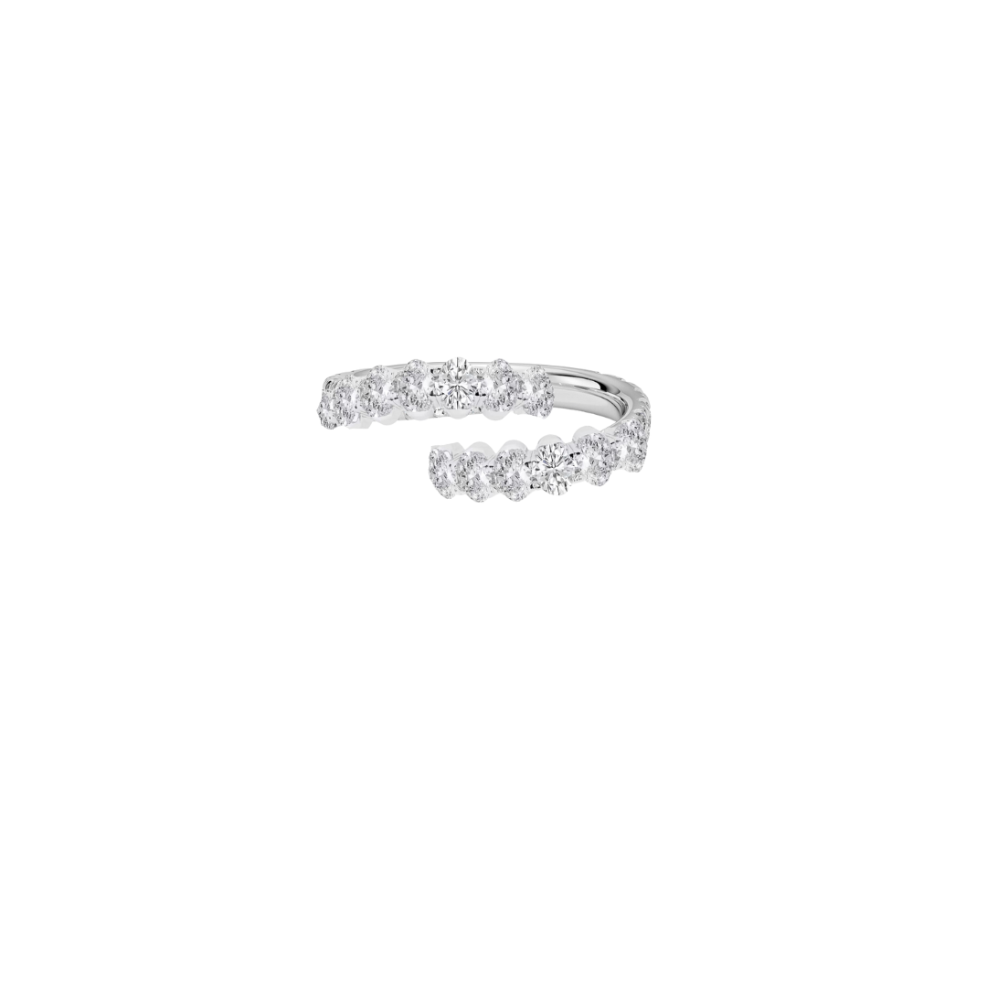 oval diamond wrap ring