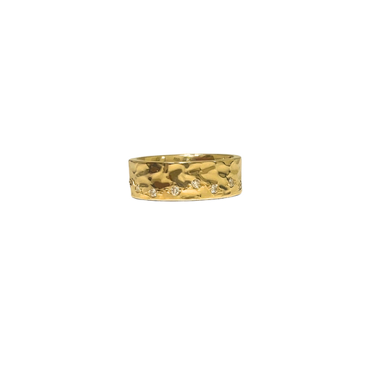 Hammered Diamond Cigar Band