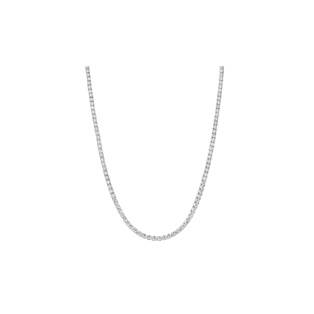 Mila Prong Set Diamond Tennis Necklace