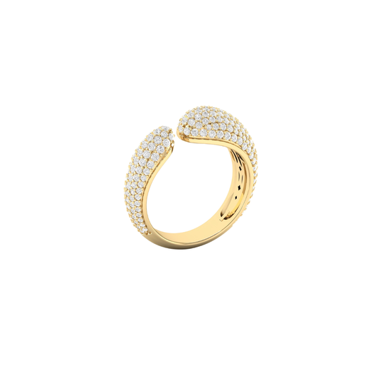 Pavé Diamond Cuff Ring