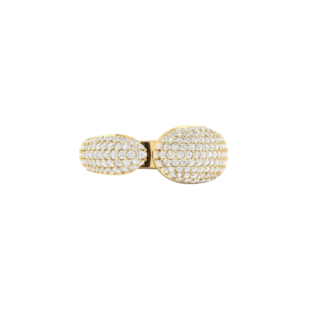 Pavé Diamond Cuff Ring