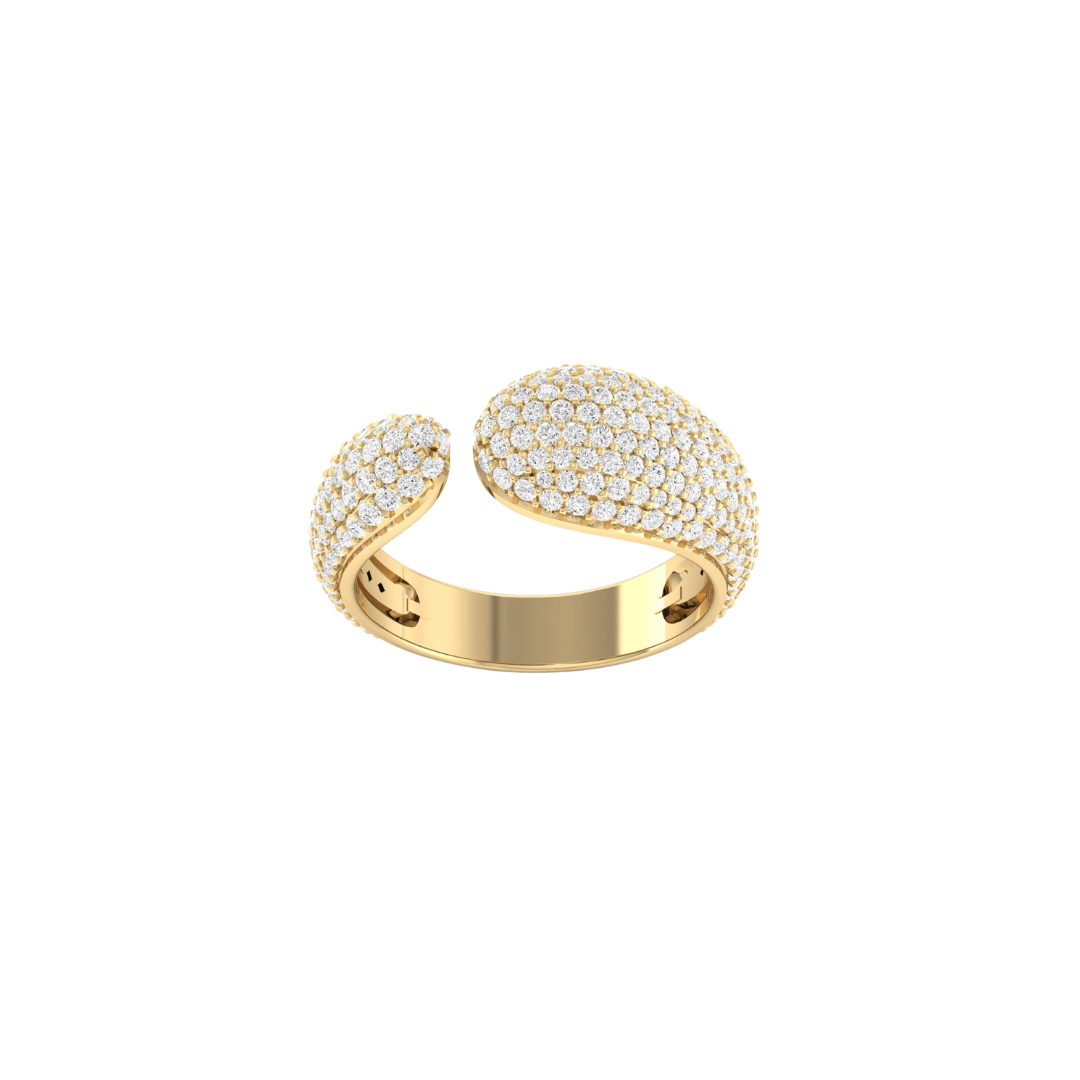 Pavé Diamond Cuff Ring