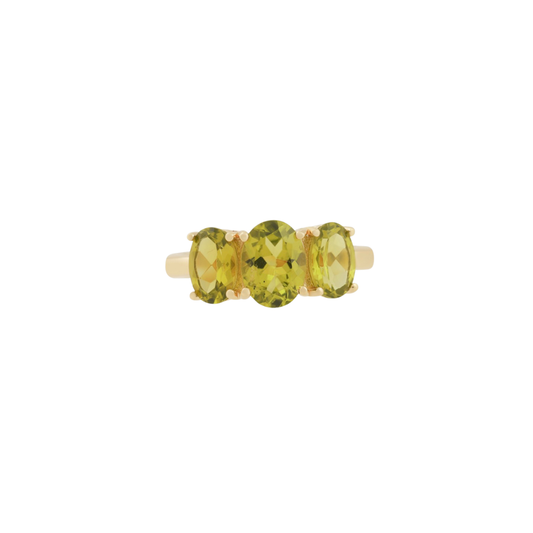 Peridot Trio Ring