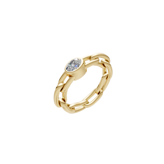 Linked Diamond Ring