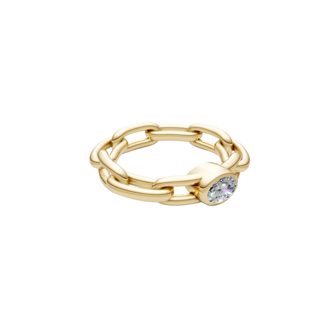 Linked Diamond Ring – Henri Noël