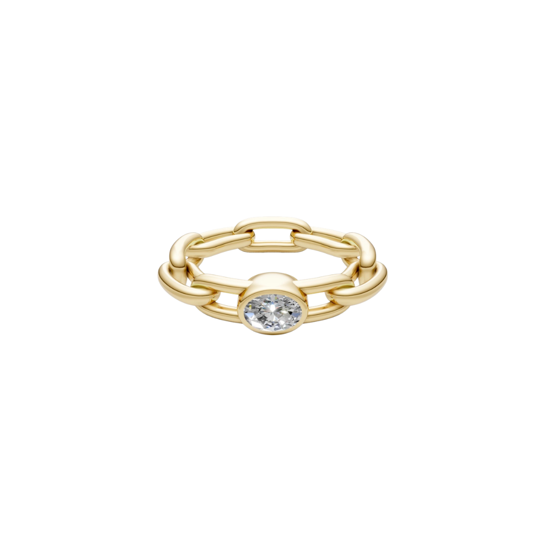 Linked Diamond Ring – Henri Noël