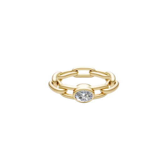 Linked Diamond Ring