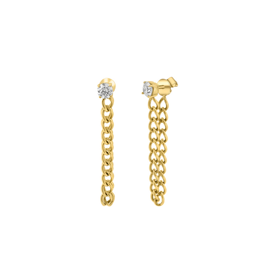 Randall Diamond Chain Earrings – Henri Noël