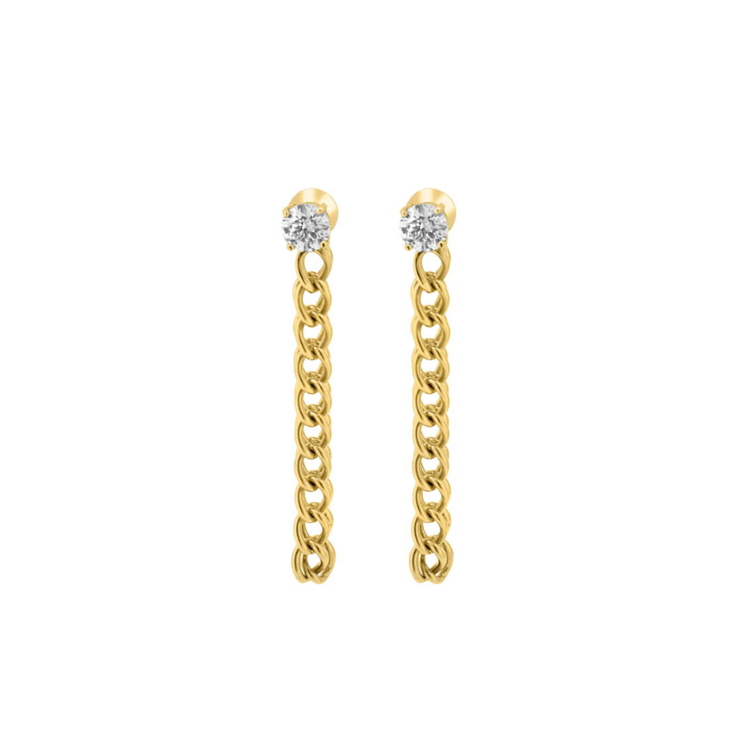 Randall Diamond Chain Earrings – Henri Noël
