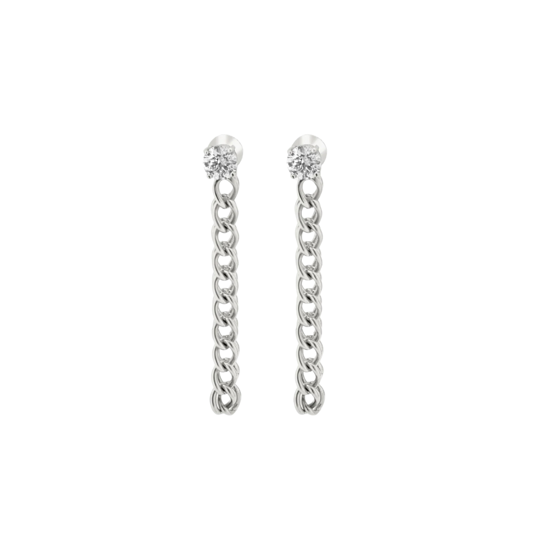 Randall Diamond Chain Earrings – Henri Noël