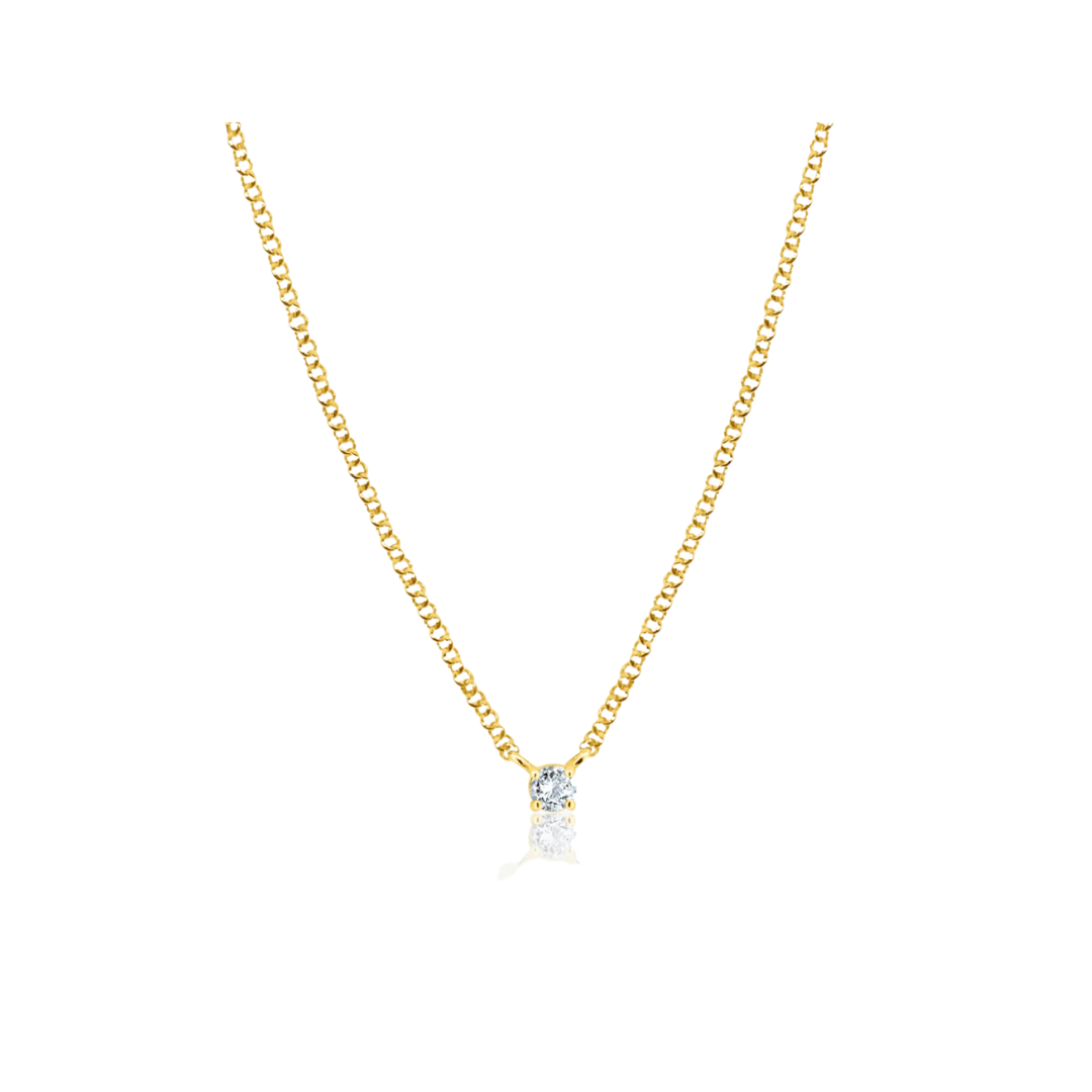 Randall Diamond Solitaire Necklace – Henri Noël