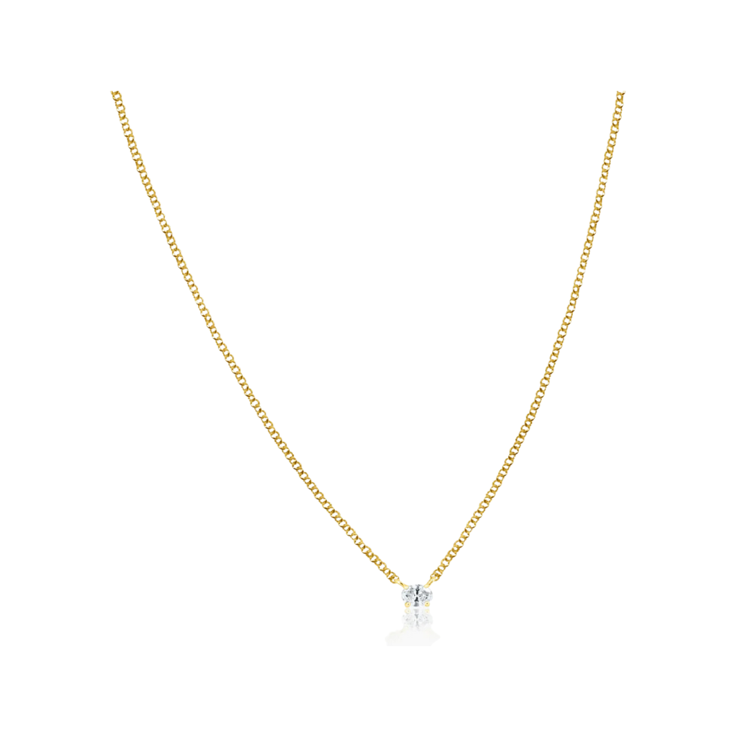 Randall Diamond Solitaire Necklace – Henri Noël