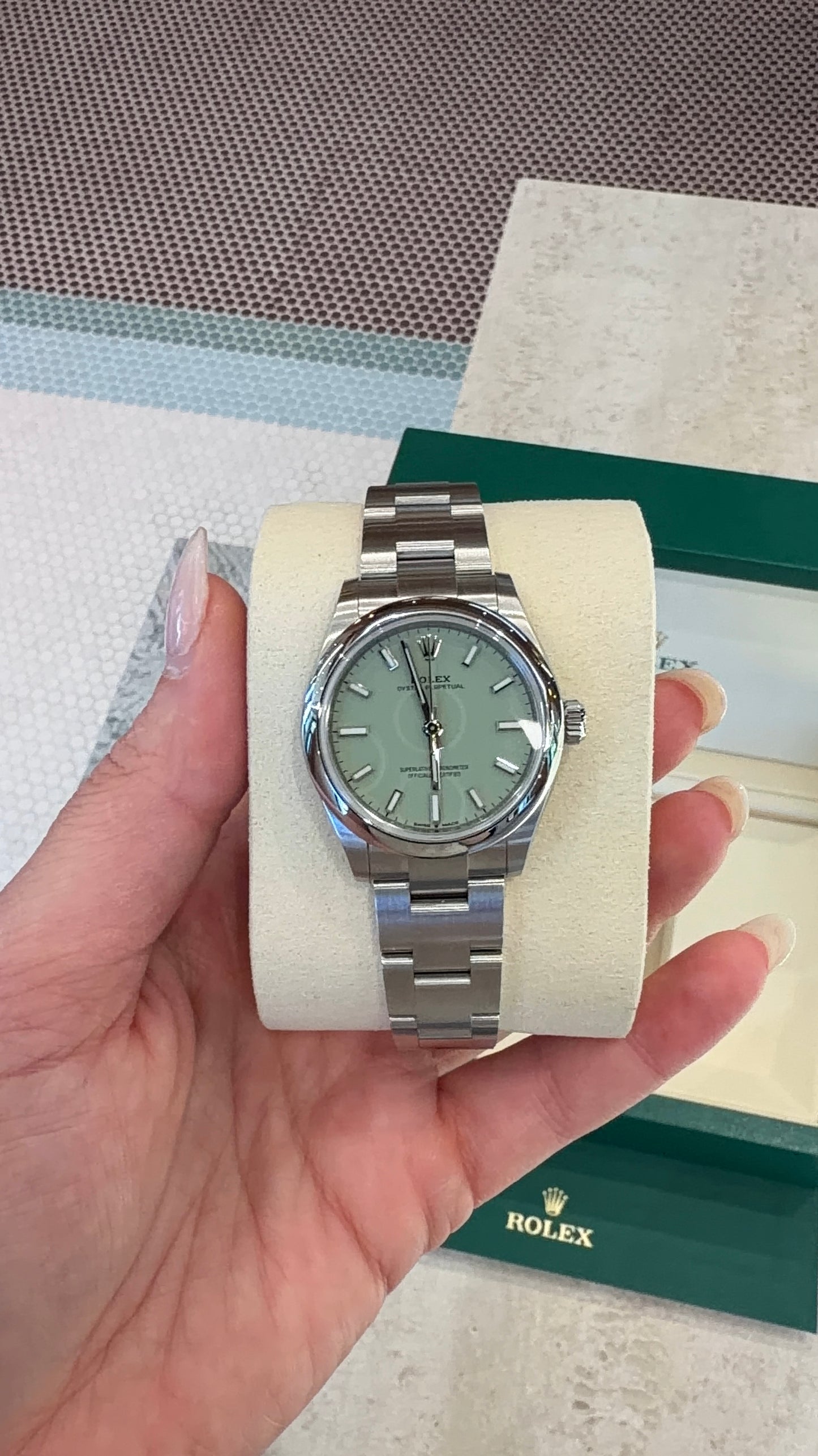 Rolex Oyster Perpetual Pistachio