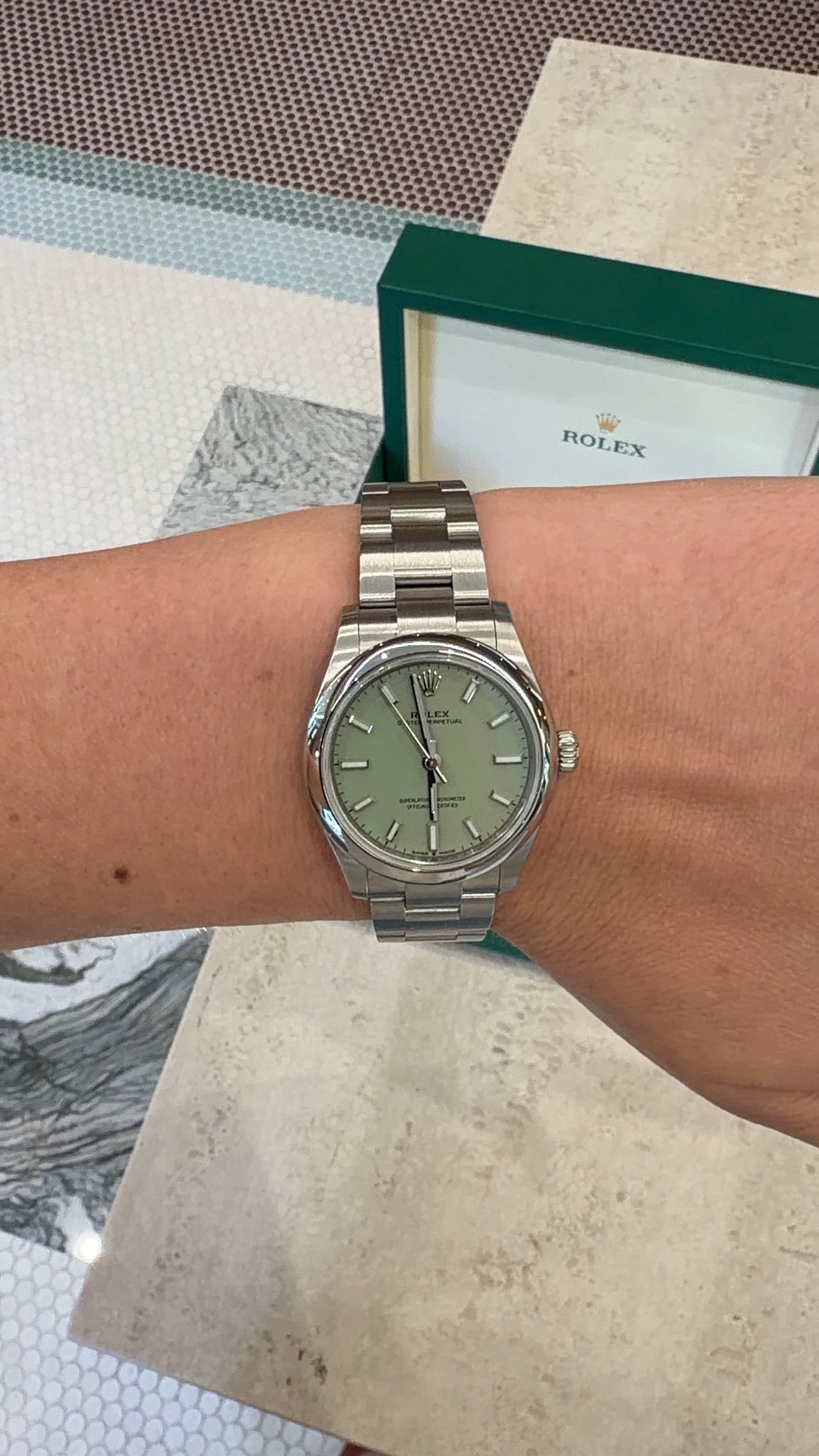 Rolex Oyster Perpetual Pistachio