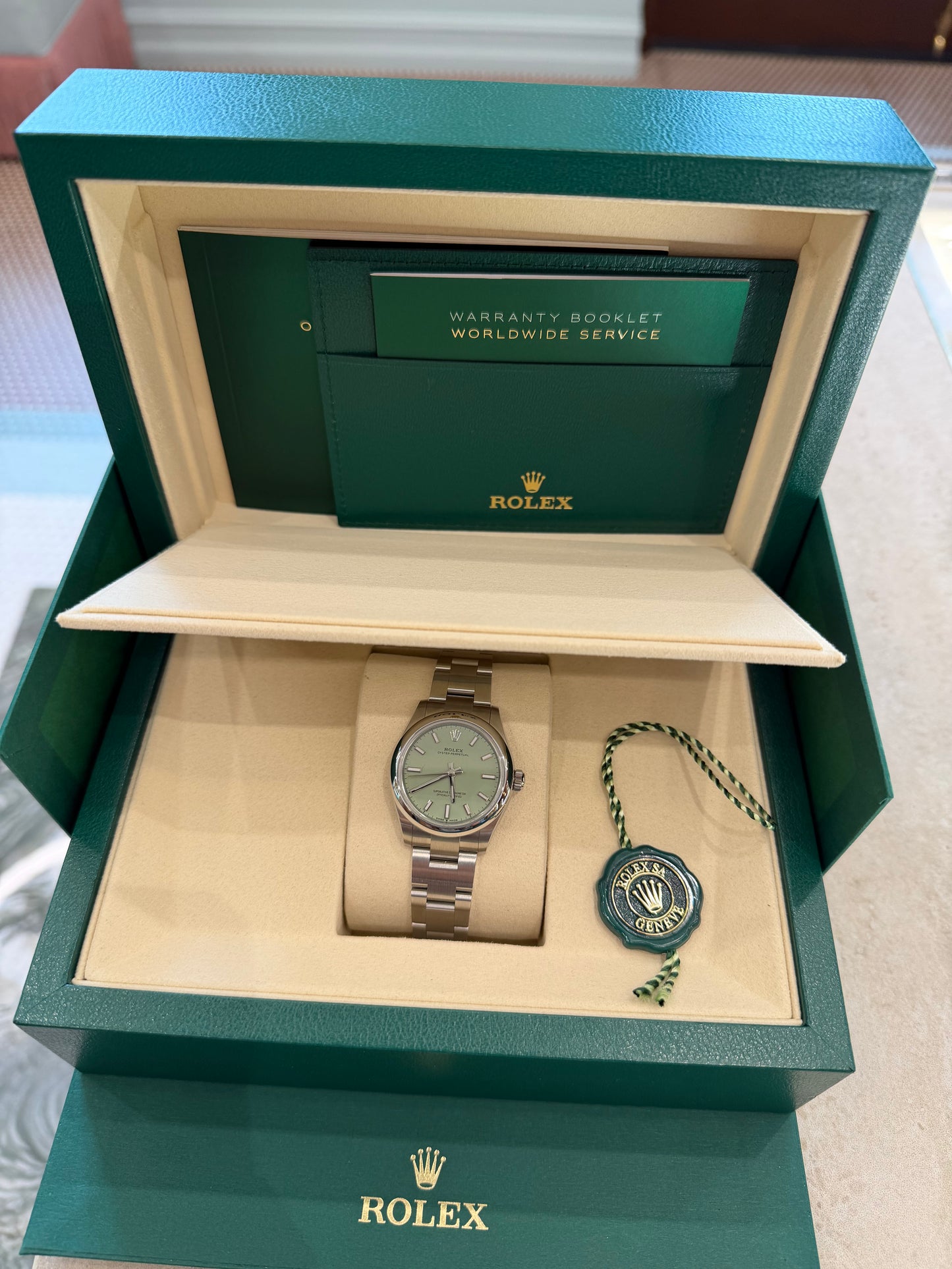 Rolex Oyster Perpetual Pistachio