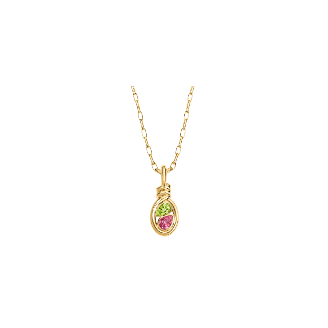 Rosario Navia- Build Your Own Twist Twin Pear Pendant