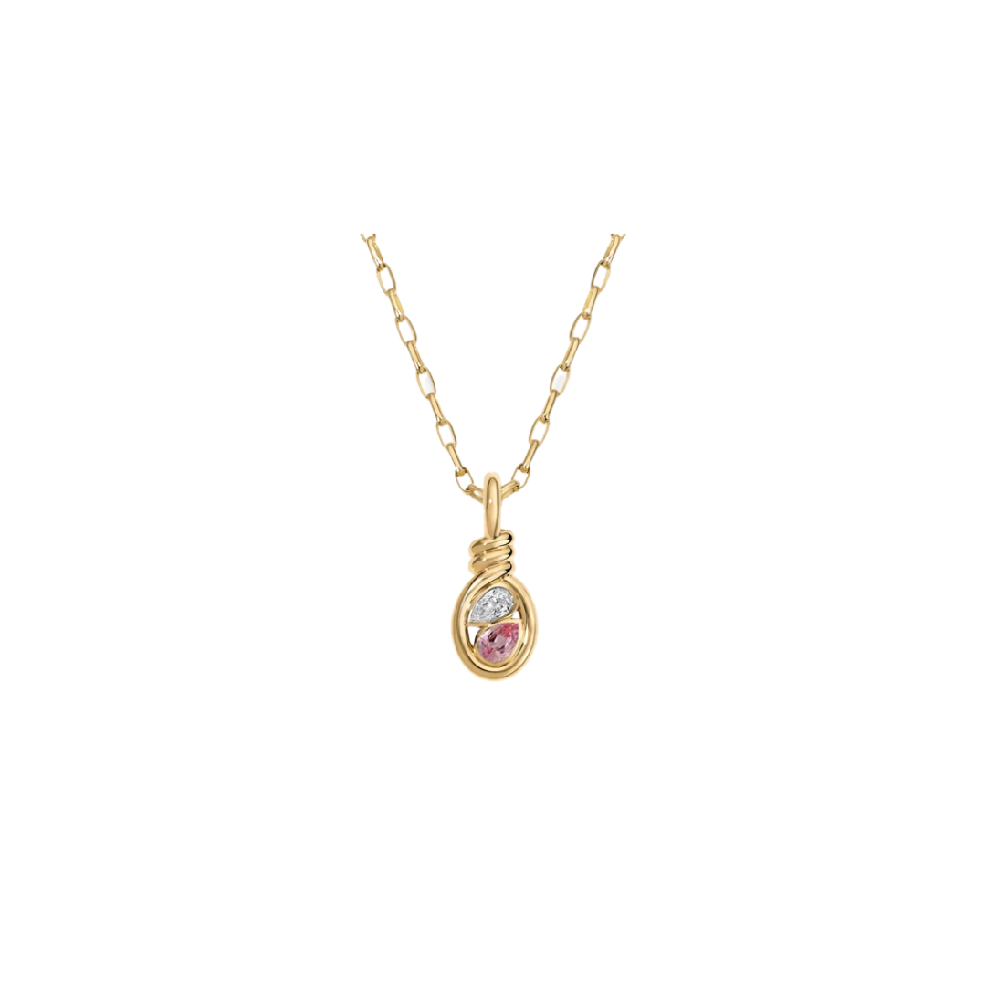Rosario Navia- Build Your Own Twist Twin Pear Pendant