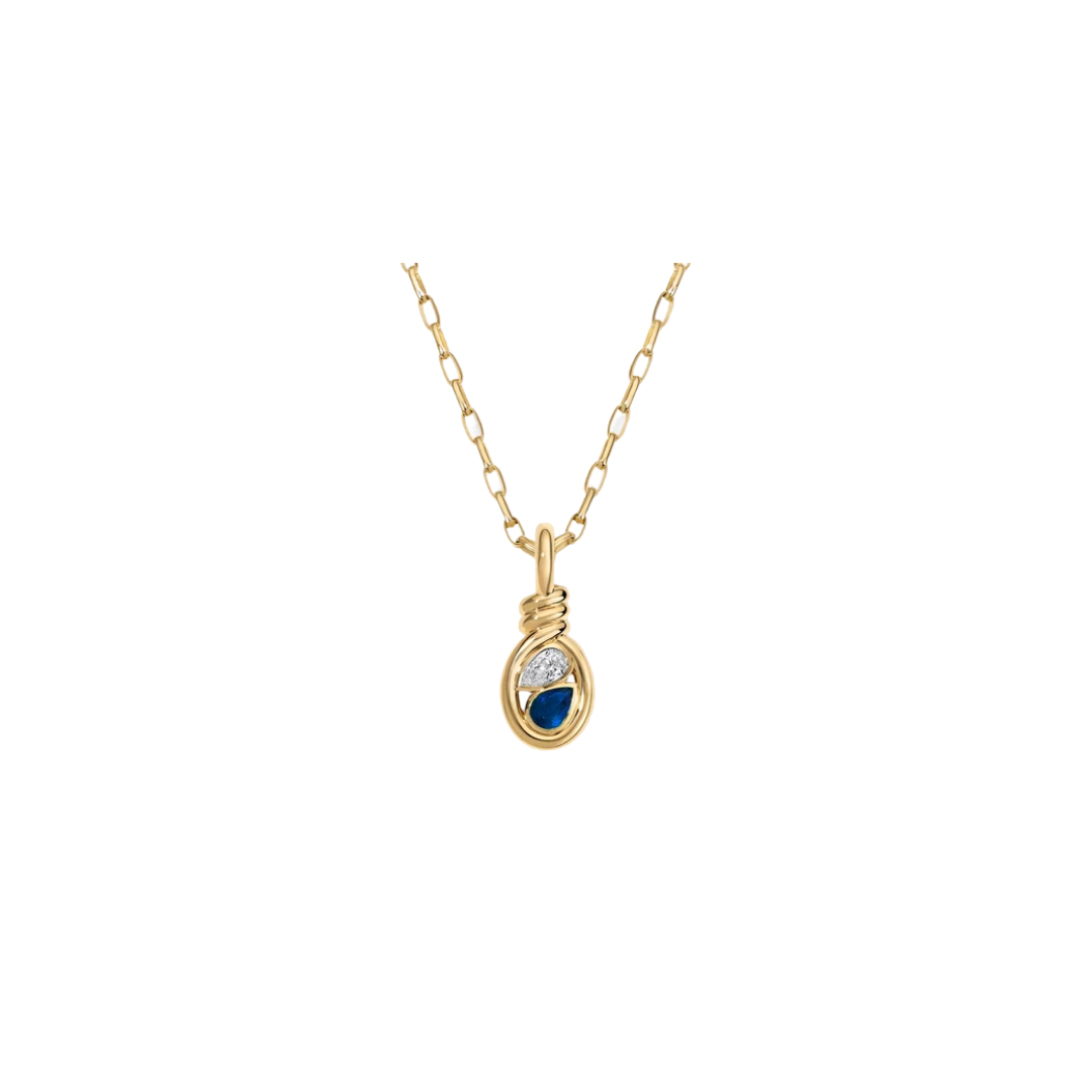 Rosario Navia- Build Your Own Twist Twin Pear Pendant