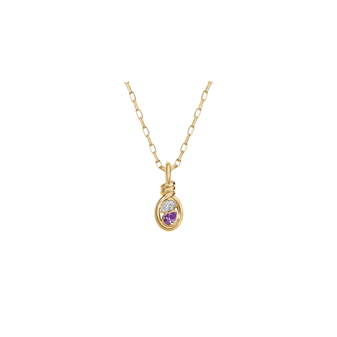Rosario Navia- Build Your Own Twist Twin Pear Pendant