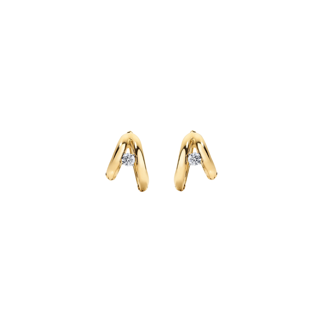 Rosario Navia- Helium Round Diamond Hoops – Henri Noël