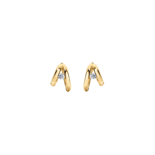 Rosario Navia- Helium Round Diamond Hoops – Henri Noël