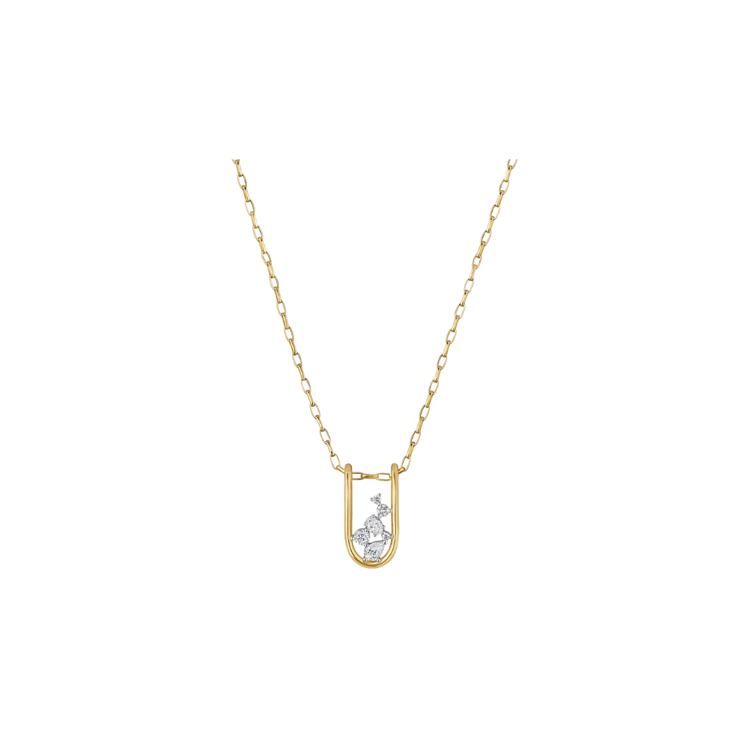 Rosario Navia- Mara Large Folded Link Pendant – Henri Noël