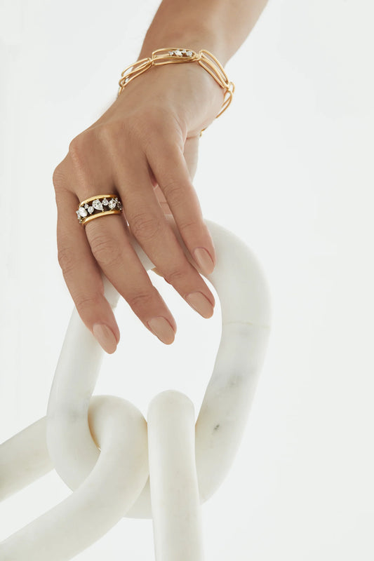 Rosario Navia- Mara Large Link Ring – Henri Noël