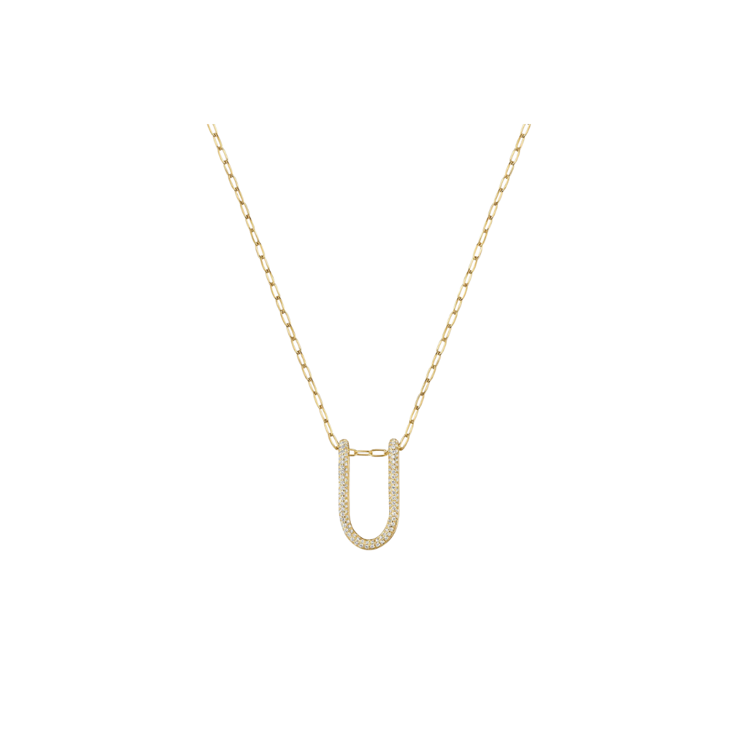 Rosario Navia- Mara Medium Folded Link Pendant – Henri Noël
