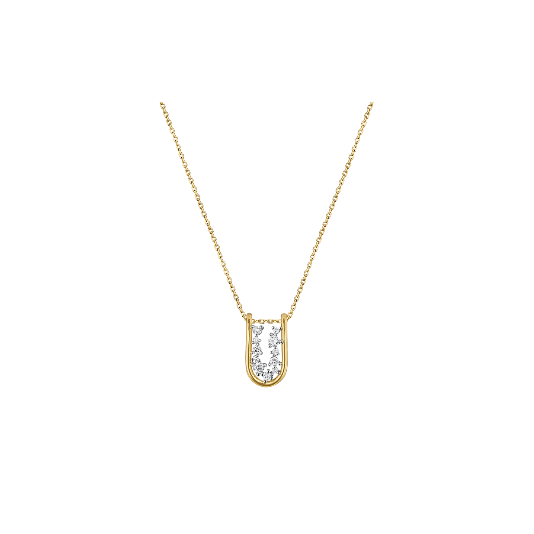 Rosario Navia- Mara Small Folded Link Pendant – Henri Noël