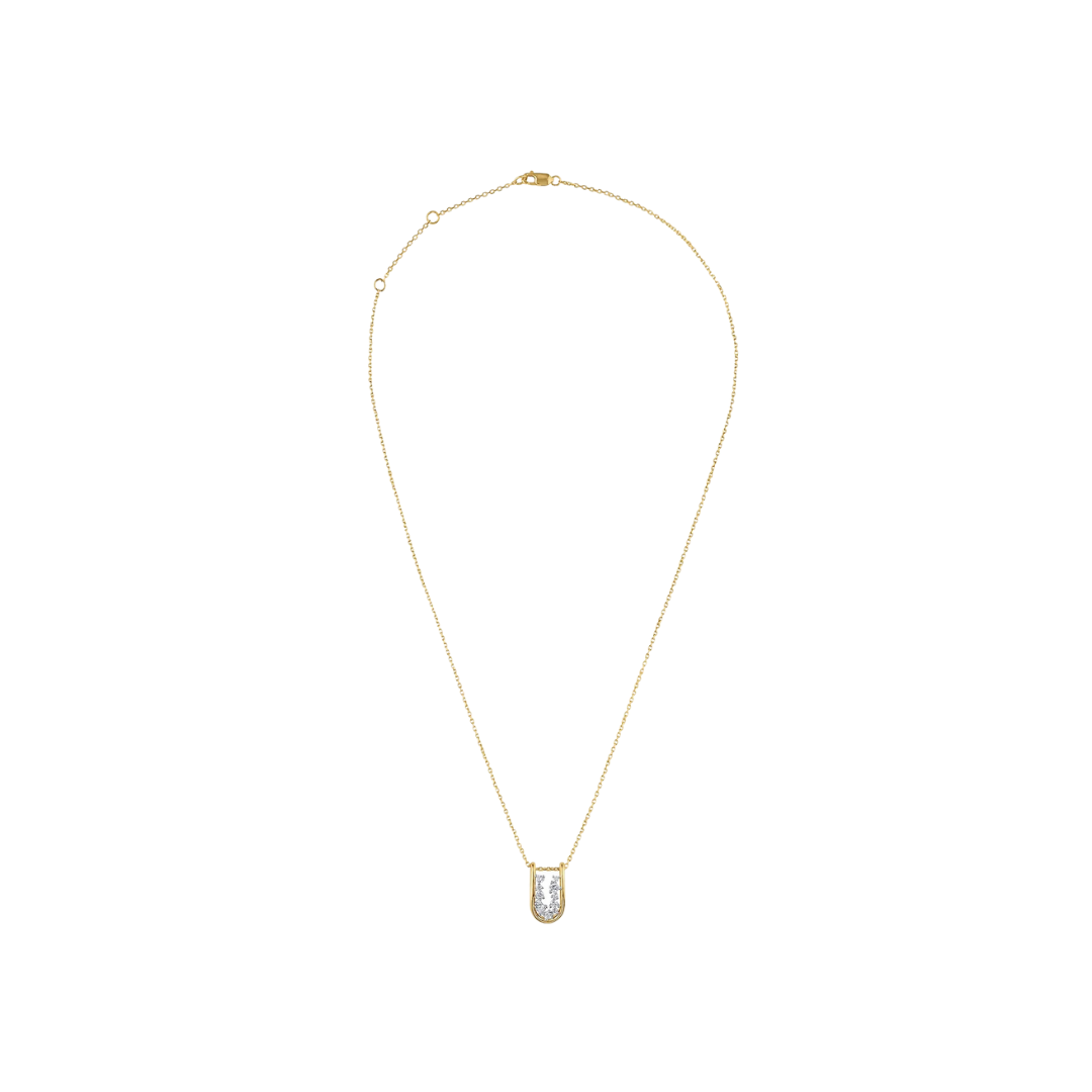 Rosario Navia- Mara Small Folded Link Pendant – Henri Noël