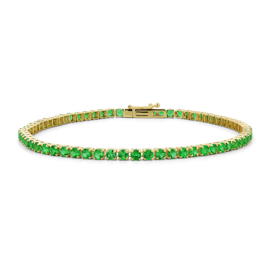 Green Tsavorite Tennis Bracelet